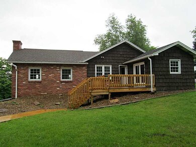 Exterior Back. Rear of the home with new deck.