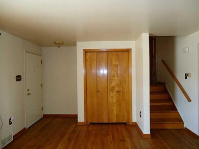 Entry/Foyer. Entryway, coat closet, and stairway t