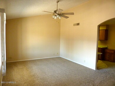Family room with Vaulted Ceiling