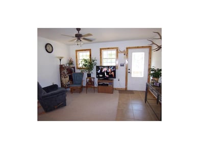 Living Room with Ceramic Tile Entry