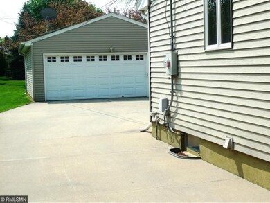Cement driveway is in great shape!