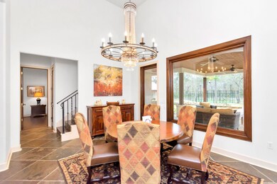 Breakfast area overlooking the outdoor living space