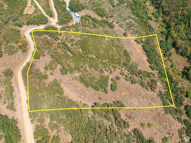 Aerial view of property's location with property boundaries highlighted