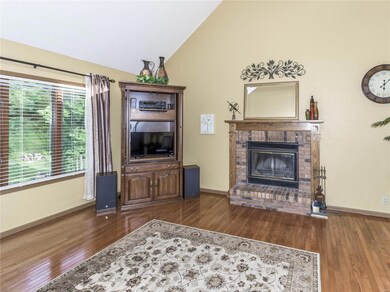 Living Room w/WOOD BURNING FIREPLACE!