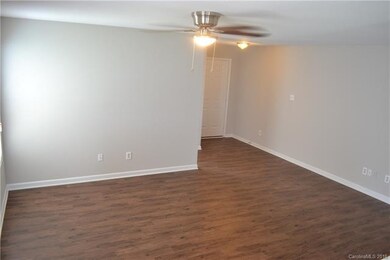 View of living room from the kitchen.