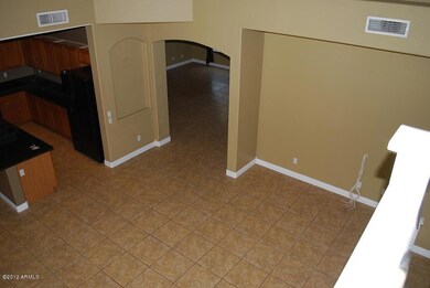 A view of family room from stairs