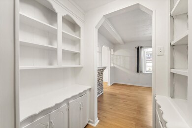 Built-ins all throughout the nook connecting the l