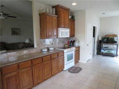 Kitchen pass thru for entertaining