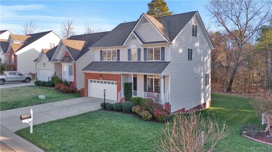 View of front property with a front yard