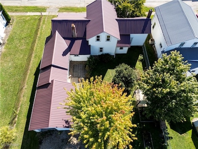 View from above of property