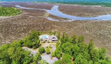 View of clubhouse and dock