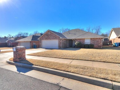 Ranch-style house featuring brick siding, roof wit