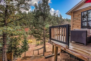 View of yard featuring a deck