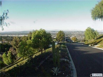 Beautiful views up hill to community