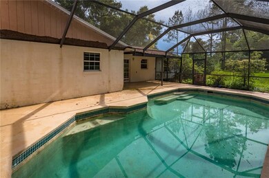 Screened pool area