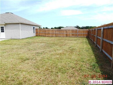 Large backyard.
