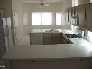 Large kitchen with eating area