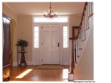 A view of the front door from the foyer