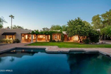 Twilight Backyard