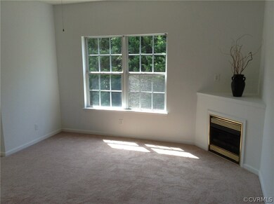 Living room area with fireplace