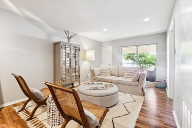 Living space with access to a private balcony.  Th