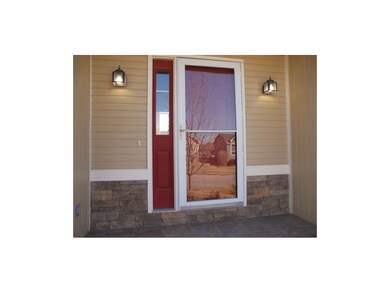 Paved stone front entry