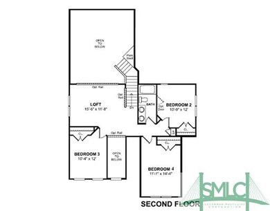 2nd Floor Plan. 2nd Story Plan.  Includes structur