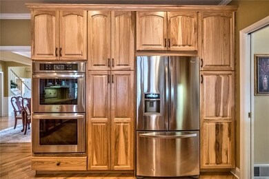 Abundant cabinets offer plenty of storage space.