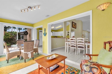 Relaxing lanai with glass doors to the patio