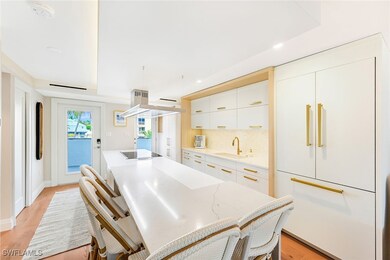 Counter seating in kitchen
