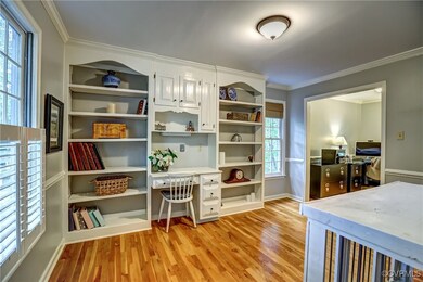 A unique dual chambered office off the Living Room