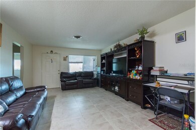 View of living room in Unit A.