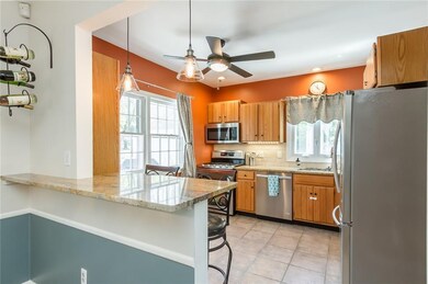 Open Kitchen to Dining area with breakfast bar
