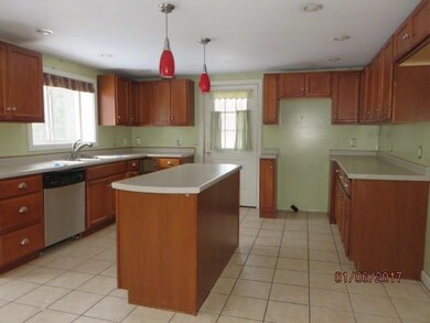 Updated kitchen with island