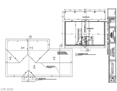 Basement and roof plans