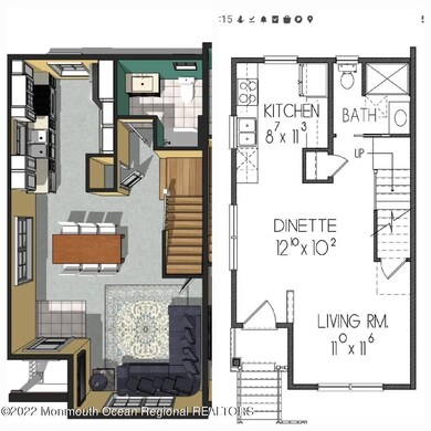 9) 3 Bedroom RENDERING 2 Bath Duplex Low