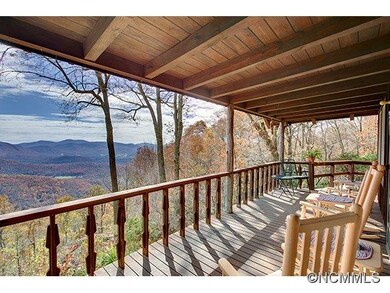 covered back porch...and view