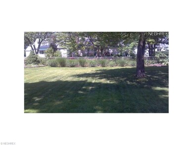 View of large fenced-in backyard.