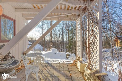 Quaint sitting area under deck