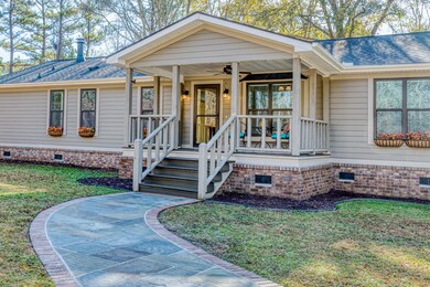 Blue Stone Front Path