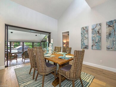 Dining area & sun room overlooking pool