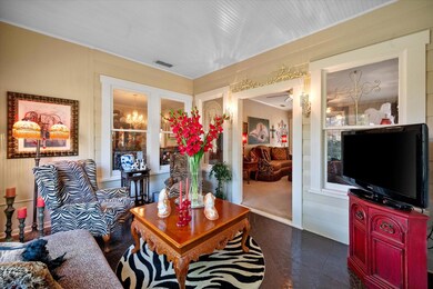 View of tiled living room