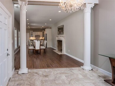 Just to the left of the foyer is the...