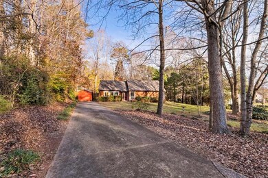 Home is tucked back off the street for privacy