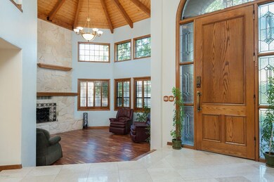 Entry way & living room