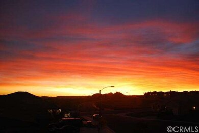 Sunset view from upstairs