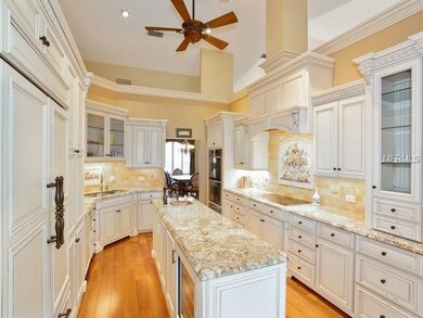 Gourmet kitchen with granite counters, double conv