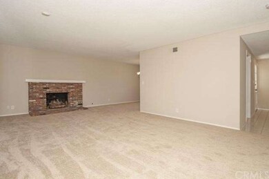 Brick Fireplace in Living Room