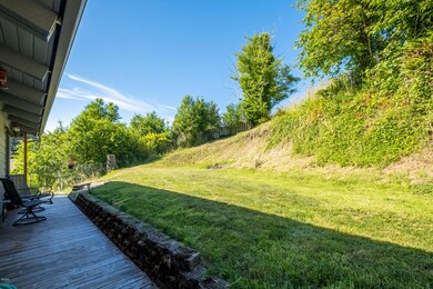 Porch facing yard