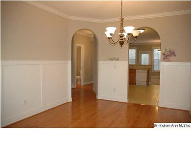 From foyer, dining room on right.